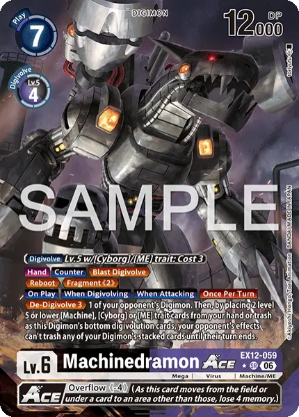 Digimon TCG Card 'EX12-059_P1' 'Machinedramon'