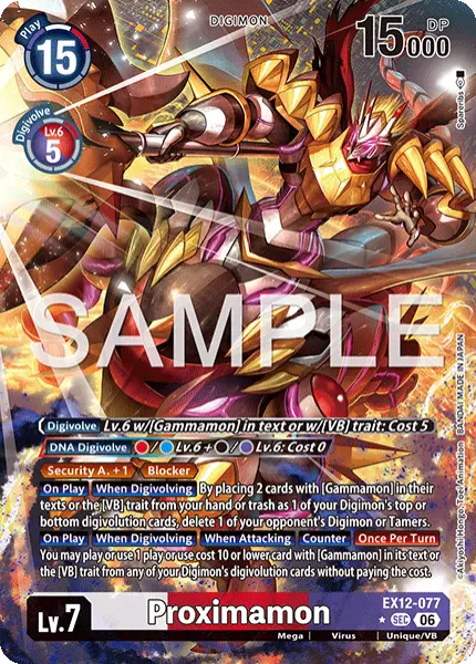 Digimon TCG Card 'EX12-077_P1' 'Proximamon'