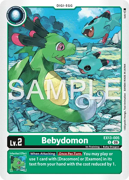 Digimon TCG Card 'EX13-005' 'Bebydomon'