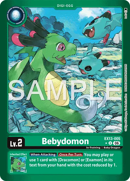 Digimon TCG Card 'EX13-005_P1' 'Bebydomon'
