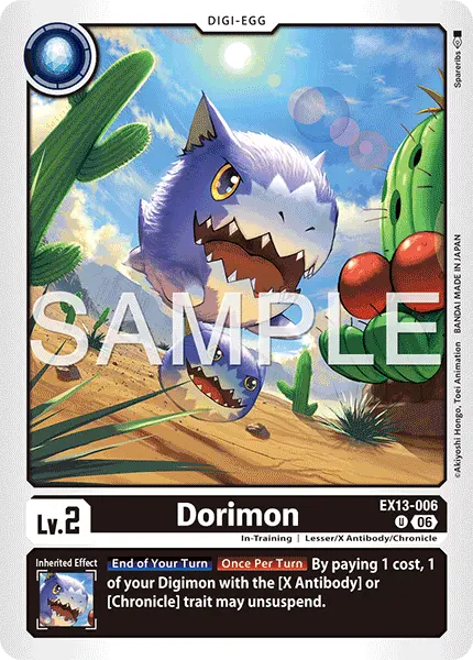 Digimon TCG Card 'EX13-006' 'Dorimon'