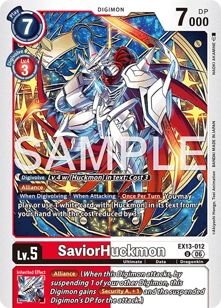 Digimon TCG Card 'EX13-012' 'SaviorHuckmon'