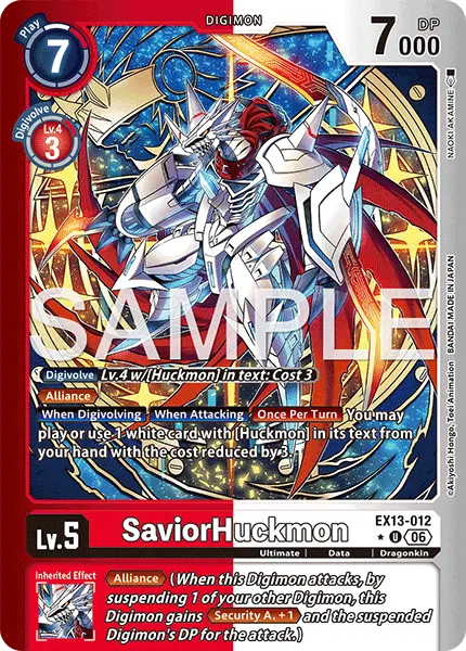 Digimon TCG Card 'EX13-012_P1' 'SaviorHuckmon'