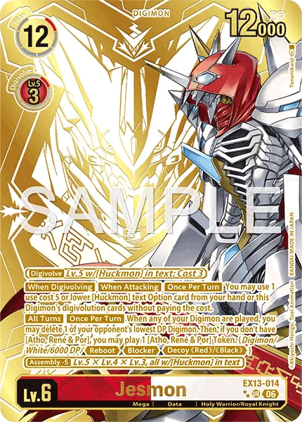 Digimon TCG Card 'EX13-014_P2' 'Jesmon'