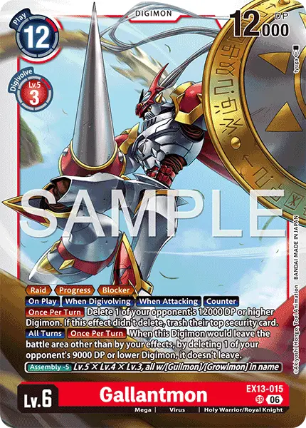 Digimon TCG Card 'EX13-015' 'Gallantmon'
