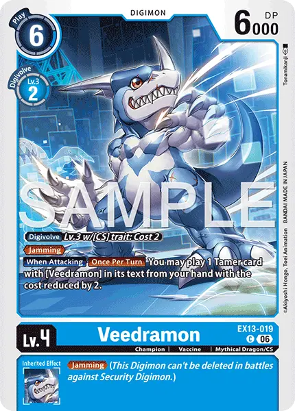 Digimon TCG Card 'EX13-019' 'Veedramon'