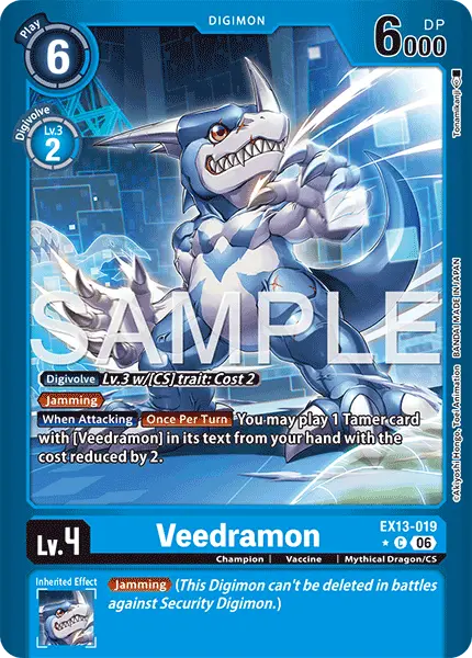 Digimon TCG Card 'EX13-019_P1' 'Veedramon'