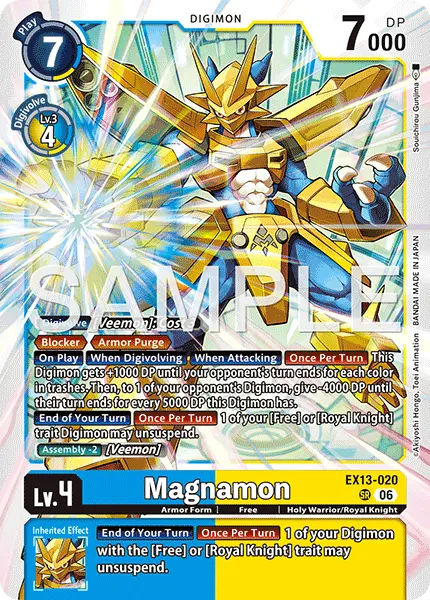 Digimon TCG Card 'EX13-020' 'Magnamon'