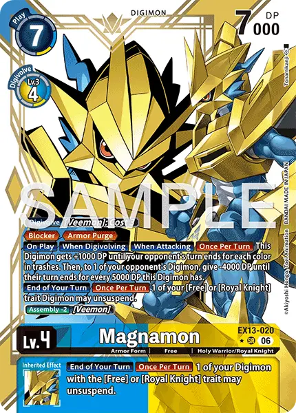 Digimon TCG Card 'EX13-020_P1' 'Magnamon'