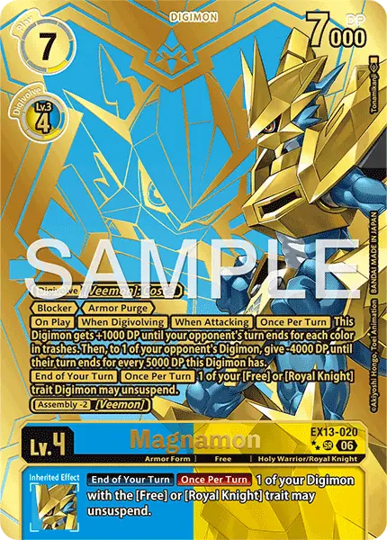 Digimon TCG Card 'EX13-020_P2' 'Magnamon'