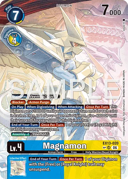 Digimon TCG Card 'EX13-020_P3' 'Magnamon'