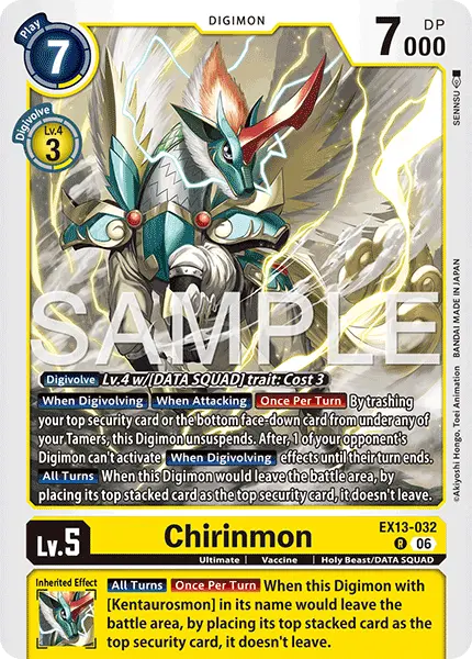Digimon TCG Card 'EX13-032' 'Chirinmon'