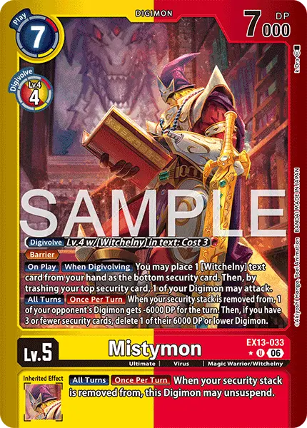 Digimon TCG Card 'EX13-033_P1' 'Mistymon'