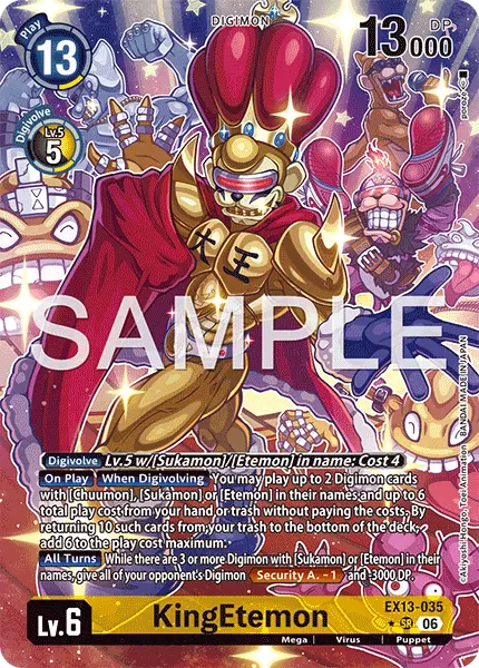 Digimon TCG Card 'EX13-035_P1' 'KingEtemon'