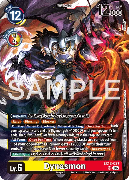 Digimon TCG Card 'EX13-037' 'Dynasmon'