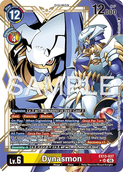 Digimon TCG Card 'EX13-037_P1' 'Dynasmon'
