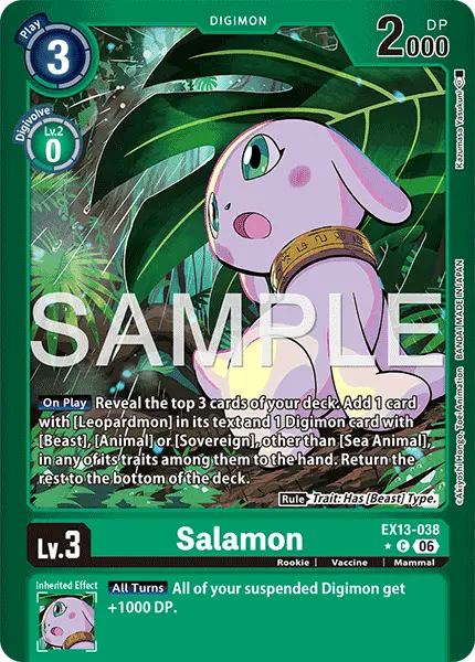 Digimon TCG Card 'EX13-038_P1' 'Salamon'