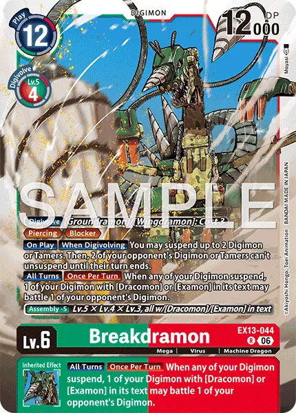 Digimon TCG Card 'EX13-044' 'Breakdramon'