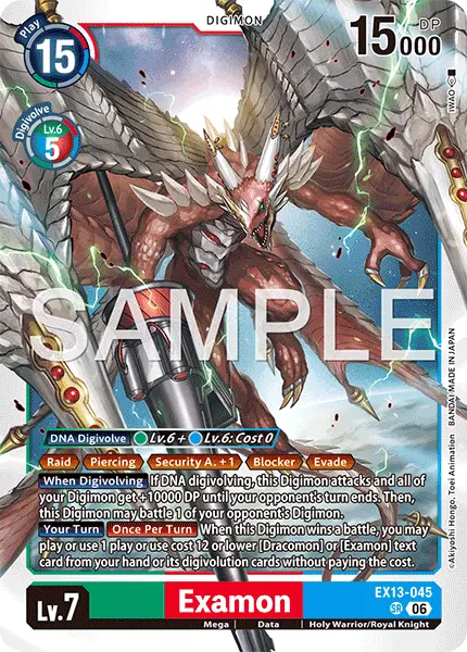 Digimon TCG Card 'EX13-045' 'Examon'