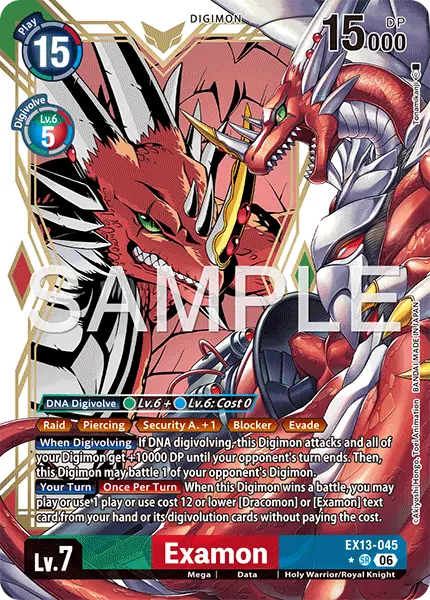 Digimon TCG Card 'EX13-045_P1' 'Examon'