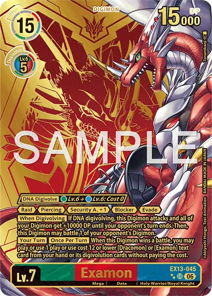 Digimon TCG Card 'EX13-045_P2' 'Examon'