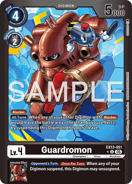 Digimon TCG Card 'EX13-051_P1' 'Guardromon'