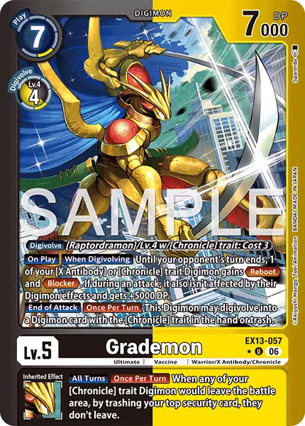 Digimon TCG Card 'EX13-057_P1' 'Grademon'