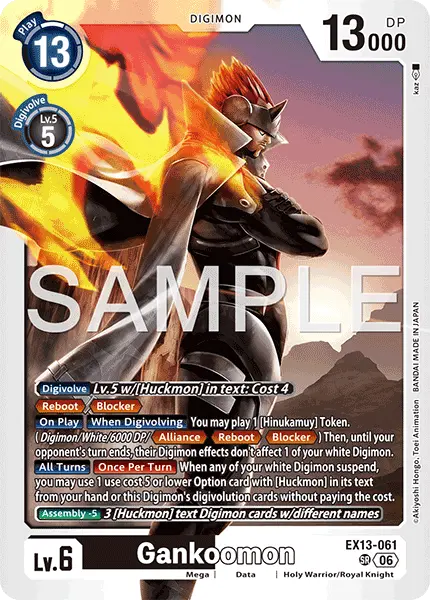 Digimon TCG Card 'EX13-061' 'Gankoomon'