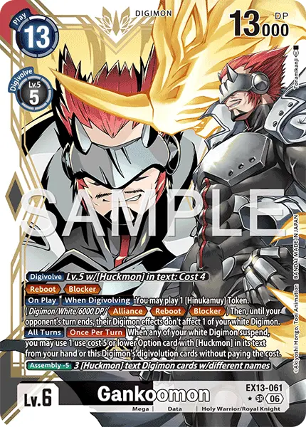 Digimon TCG Card 'EX13-061_P1' 'Gankoomon'