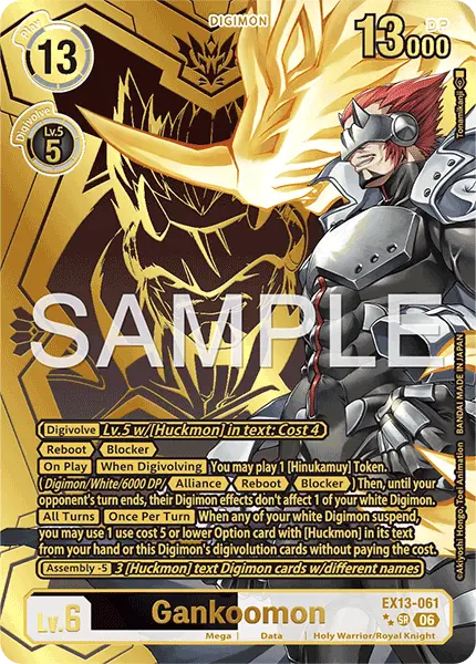 Digimon TCG Card 'EX13-061_P2' 'Gankoomon'