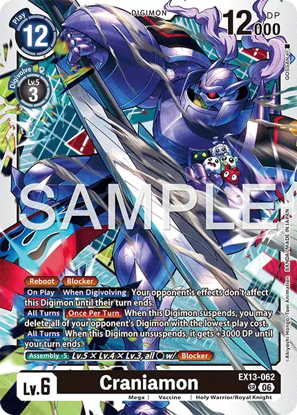 Digimon TCG Card 'EX13-062' 'Craniamon'