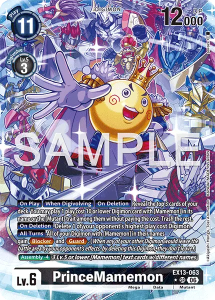 Digimon TCG Card 'EX13-063_P1' 'PrinceMamemon'