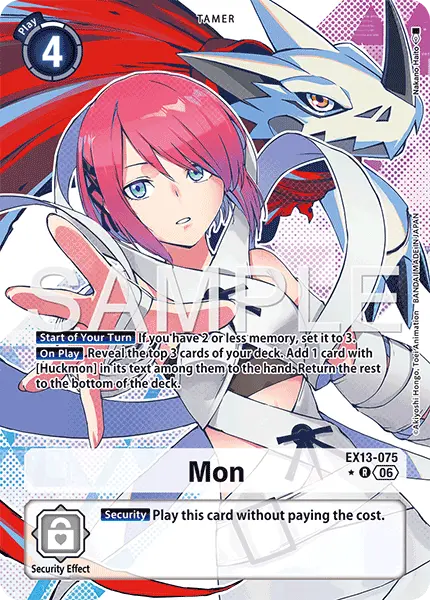 Digimon TCG Card 'EX13-075_P1' 'Mon'