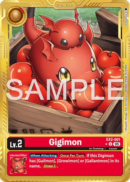 Digimon TCG Card 'EX2-001_P3' 'Gigimon'
