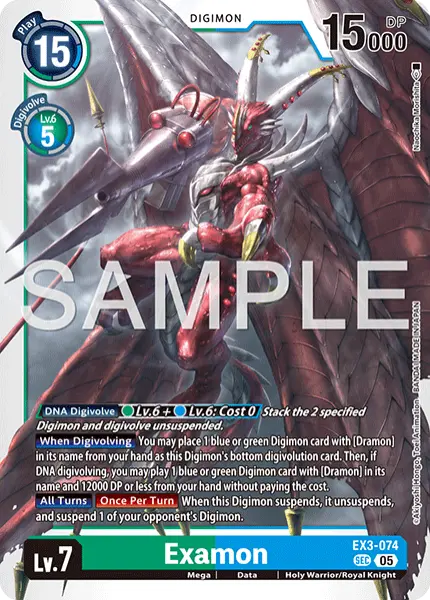 Digimon TCG Card 'EX3-074_P2' 'Examon'