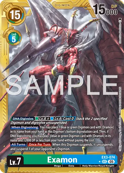 Digimon TCG Card 'EX3-074_P3' 'Examon'
