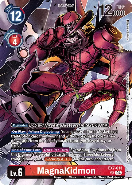 Digimon TCG Card 'EX7-013_P2' 'MagnaKidmon'