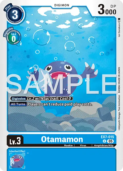 Digimon TCG Card 'EX7-015_P5' 'Otamamon'