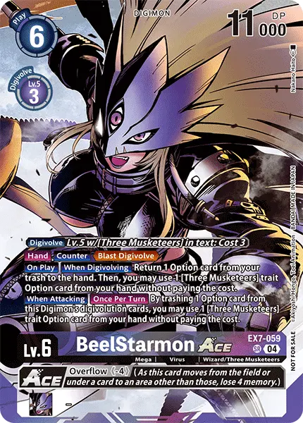 Digimon TCG Card 'EX7-059_P3' 'Beelstarmon'