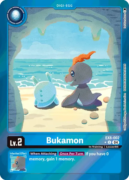 Digimon TCG Card 'EX8-002_P1' 'Bukamon'