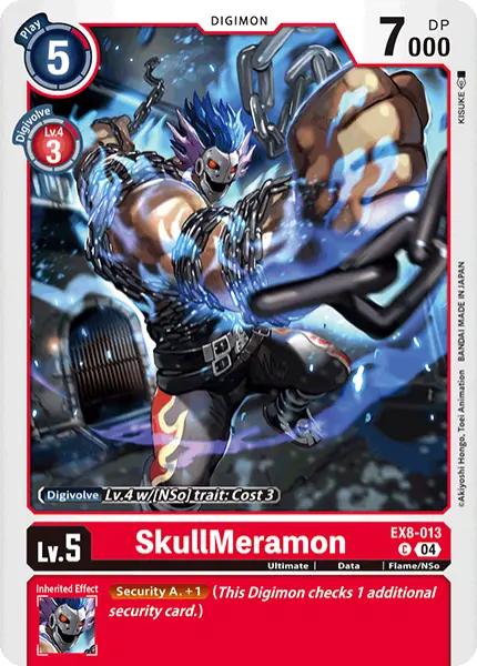 Digimon TCG Card 'EX8-013' 'SkullMeramon'