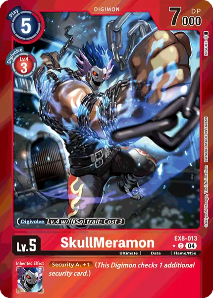 Digimon TCG Card 'EX8-013_P1' 'SkullMeramon'