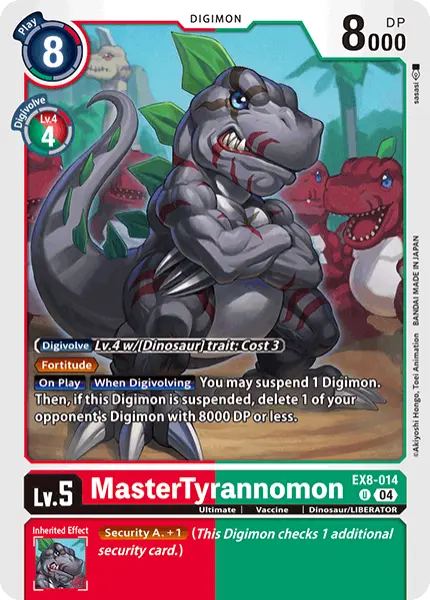 Digimon TCG Card 'EX8-014' 'MasterTyrannomon'