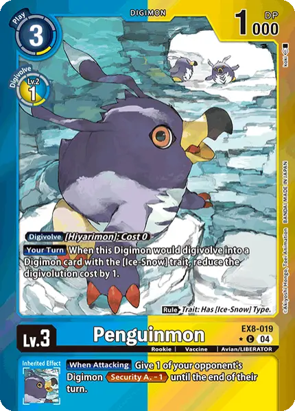Digimon TCG Card 'EX8-019_P1' 'Penguinmon'