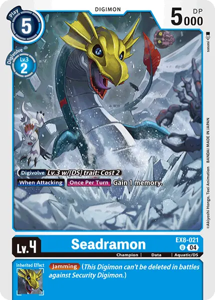 Digimon TCG Card EX8-021 Seadramon