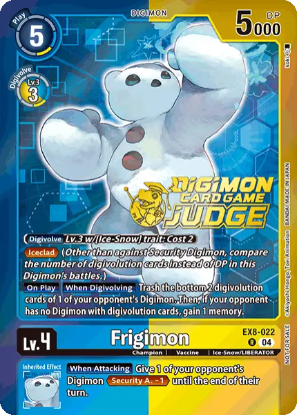 Digimon TCG Card 'EX8-022_P1' 'Frigimon'