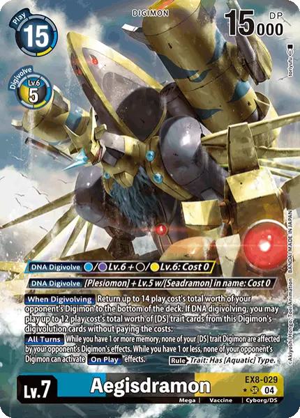 Digimon TCG Card 'EX8-029_P1' 'Aegisdramon'