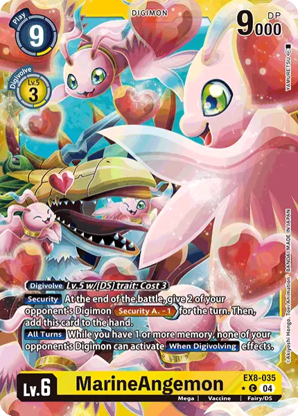 Digimon TCG Card 'EX8-035_P1' 'MarineAngemon'