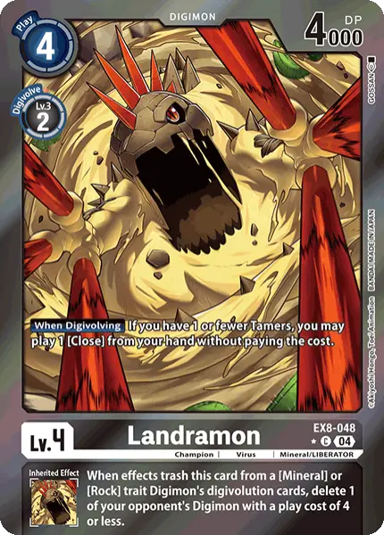 Digimon TCG Card 'EX8-048_P1' 'Landramon'