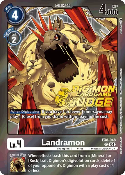 Digimon TCG Card EX8-048_P2 Landramon